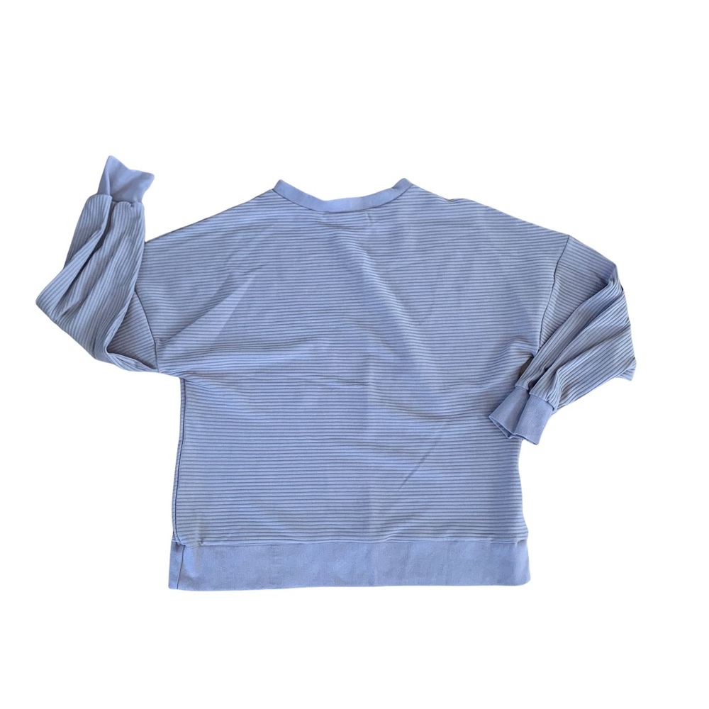 Dolman sleeve, ribbed sweatshirt
